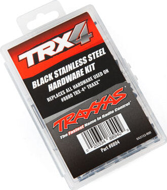 Hardware Kit, Black Stainless Steel, TRX-4® Traxx® (contains All Stainless Steel Hardware Used on #8880 TRX-4® Traxx®)