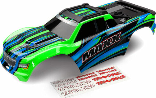 Body, Maxx®, Green (Painted)/ Decal Sheet