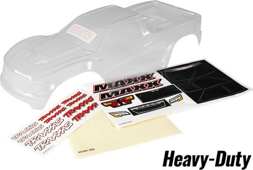 Body, Maxx®, heavy duty (clear, 1.5mm, requires painting)/ window masks/ decal sheet