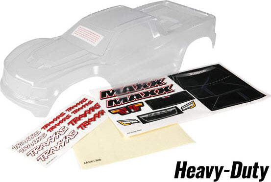 Body, Maxx®, heavy duty (clear, 1.5mm, requires painting)/ window masks/ decal sheet