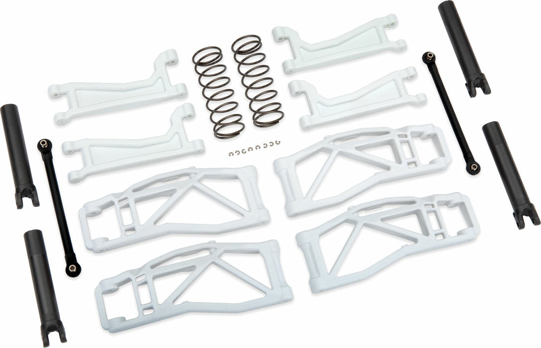 Suspension Kit, Widemaxx®, White (Includes Front and Rear Suspension Arms, Front Toe Links, Outer Half Shafts (Extended), Rear Shock Springs)