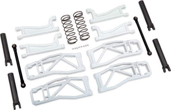 Suspension Kit, Widemaxx®, White (Includes Front and Rear Suspension Arms, Front Toe Links, Outer Half Shafts (Extended), Rear Shock Springs)