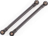 Toe links, 119.8mm (108.6mm center to center) (black) (2) (for use with #8995 WideMaxx® suspension kit)