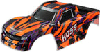 Body, Hoss® 4X4 VXL, orange (painted, decals applied) (assembled with front & rear body mounts and rear body support for clipless mounting)