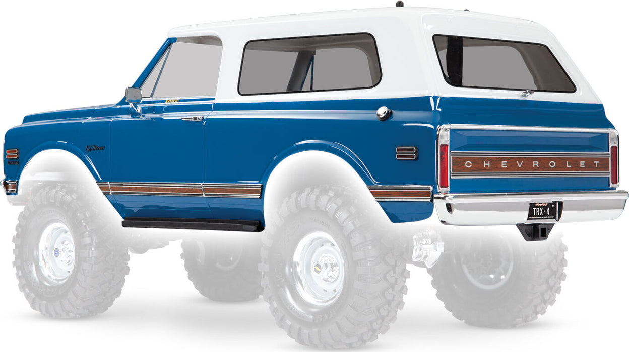 Body, Chevrolet Blazer (1972), Complete, Blue (Painted) (Includes Grille, Side Mirrors, Door Handles, Windshield Wipers, Front and Rear Bumpers, Decals)