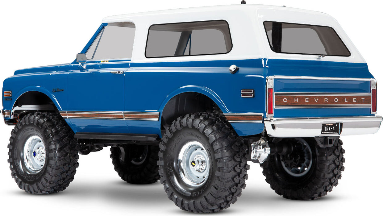 Body, Chevrolet Blazer (1972), Complete, Blue (Painted) (Includes Grille, Side Mirrors, Door Handles, Windshield Wipers, Front and Rear Bumpers, Decals)