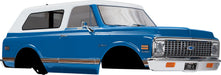 Body, Chevrolet Blazer (1972), Complete, Blue (Painted) (Includes Grille, Side Mirrors, Door Handles, Windshield Wipers, Front and Rear Bumpers, Decals)