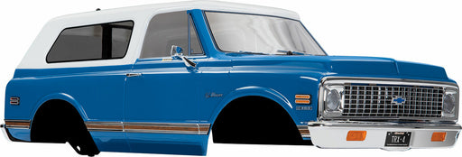 Body, Chevrolet Blazer (1972), Complete, Blue (Painted) (Includes Grille, Side Mirrors, Door Handles, Windshield Wipers, Front and Rear Bumpers, Decals)