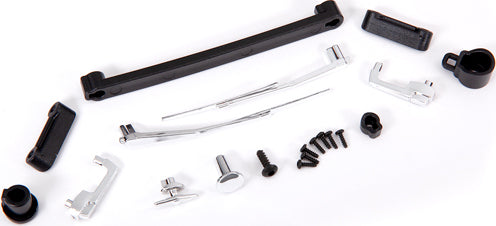 Door Handles, Left, Right, And Rear/ Retainers (3)/ Windshield Wipers, Left and Right/ Retainer (1)/ Fuel Cap/ Fuel Flange/ Fuel Cap Mount/ 1.6X5 Bcs (Self-Tapping) (7)/ 2.6X8 Bcs (1)