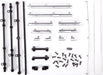 Side Trim, Chevrolet Blazer (1972), Left and Right/ Rear Trim, Upper and Lower/ Retainers, Left, Right and Rear/ 2.6X8 Bcs (23)/ 1.6X5 Bcs (Self-Tapping) (5) (Fits #9111 Body)