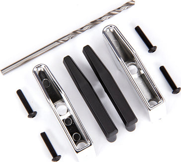 Bumper Pads/ Bumper Guards (chrome)/ 2.5x12 BCS (4)/ 2.7mm Drill Bit (fits #9126 Or #9127 Front Bumpers)