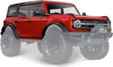 Body, Ford Bronco, Complete, Rapid Red (Painted) (includes Grille, Side Mirrors, Door Handles, Fender Flares, Windshield Wipers, Spare Tire Mount, and Clipless Mounting) (requires #8080X Inner Fenders)