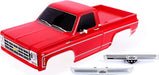 Body, Chevrolet K10 Truck (1979), Complete, Red (Painted) (Includes Grille, Side Mirrors, Door Handles, Windshield Wipers, and Clipless Mounting) (Requires #9288 Inner Fenders)
