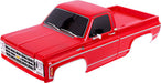 Body, Chevrolet K10 Truck (1979), Complete, Red (Painted) (Includes Grille, Side Mirrors, Door Handles, Windshield Wipers, and Clipless Mounting) (Requires #9288 Inner Fenders)