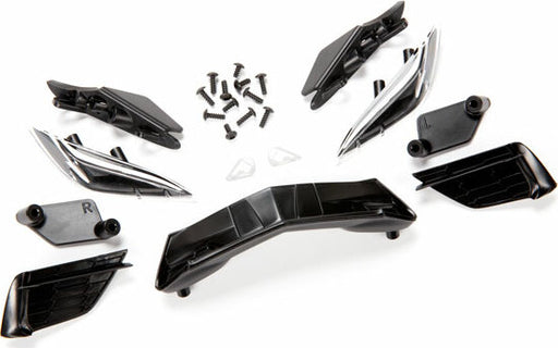 Grille, Chevrolet Corvette Stingray/ Grille Mount (3)/ Headlight Housing (2)/ Lens (2)/ Headlight Mount (2)/ 2.6x6mm BCS (4)/ 2.6x8mm BCS (8)