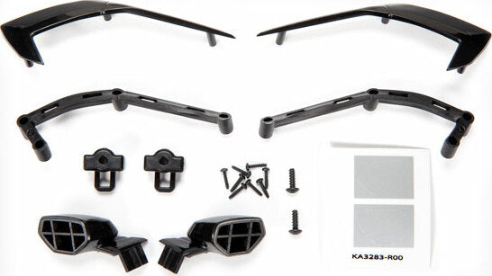 Mirrors, Side (Left and Right)/ Mounts (Left and Right)/ Trim, Side (Left and Right)/ Trim Mounts (Left and Right)/ 2.6X8Mm Bcs (2)/ 1.6X7Mm Bcs (8)