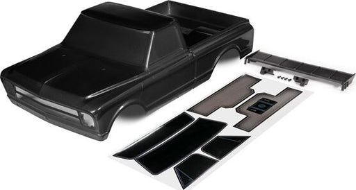 Body, Chevrolet C10, black (painted) (includes wing & decals) (requires #9415 series body accessories to complete body)