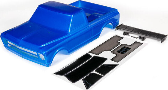 Body, Chevrolet C10, blue (painted) (includes wing & decals) (requires #9415 series body accessories to complete body)