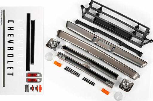 Body Accessories, Chevrolet C10, Satin Black Chrome (Includes Grille (Upper and Lower), Headlight Housings (Left and Right), Bumpers (Front and Rear), Mounting Retainers And Hardware)