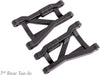 Suspension arms, black, rear (left & right), heavy duty, 2° toe angle (2)