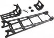 Wheelie bar, black (assembled)/ wheelie bar mount