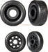 Wheels, Wheelie Bar, Black (26mm (2), 18mm (2))