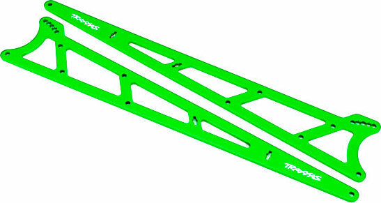 Side Plates, Wheelie Bar, Green (aluminum) (2)