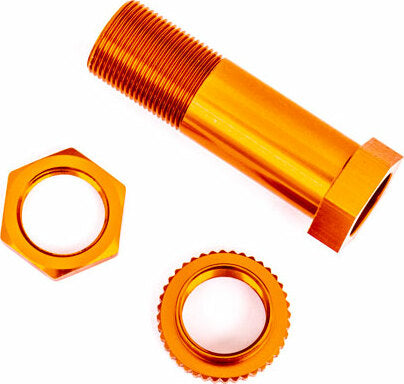 Servo Saver Post/ Adjuster Nut/ Locknut (orange-Anodized, 6061-T6 Aluminum) (1 Each)