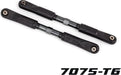 Toe links, Sledge® (TUBES dark titanium-anodized, 7075-T6 aluminum, stronger than titanium) (120mm) (2)/ rod ends, assembled with steel hollow balls (4)/ aluminum wrench, 8mm (1)
