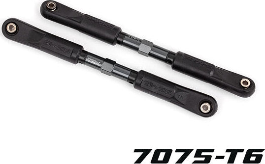 Toe links, Sledge® (TUBES dark titanium-anodized, 7075-T6 aluminum, stronger than titanium) (120mm) (2)/ rod ends, assembled with steel hollow balls (4)/ aluminum wrench, 8mm (1)