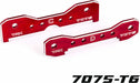 Tie Bars, Rear, 7075-T6 Aluminum (Red-Anodized) (fits Sledge®)