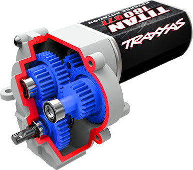 Transmission, complete (speed gearing) (9.7:1 reduction ratio) (includes Titan® 87T motor)