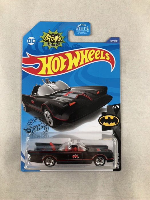 2020 Hot Wheels Batman Classic TV Series Batmobile 197/250 Black 4/5 New 1/64