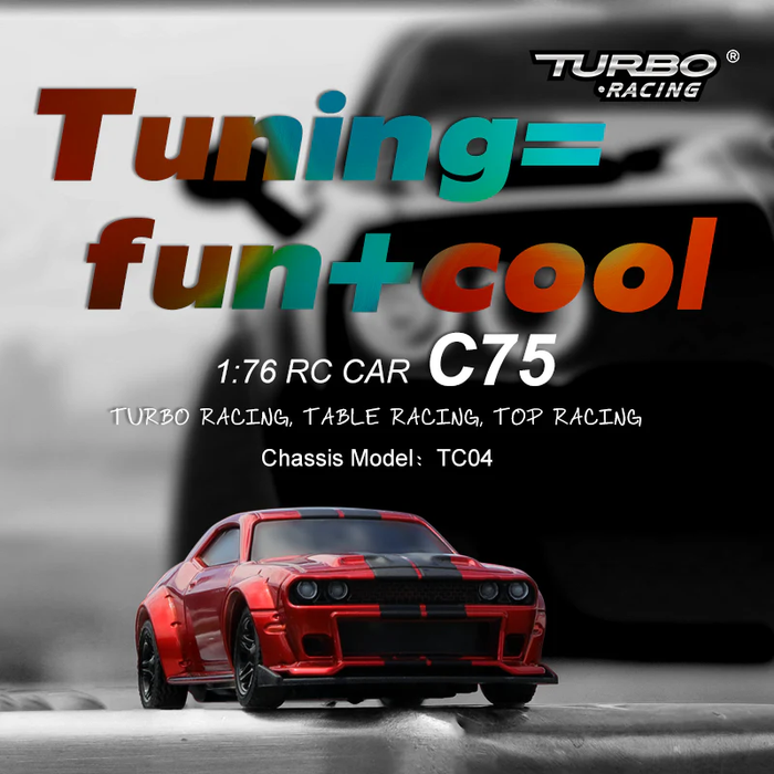 Turbo Racing C74 1:76 On-Road Car RTR - Black