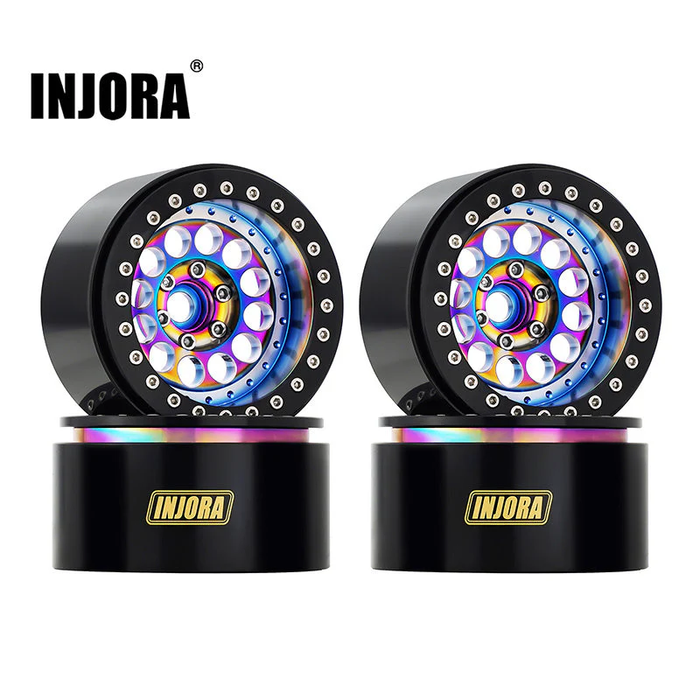 2.2" Super Heavy 224g/Pcs Brass & Aluminum Deep Dish Wheels For 1/10 RC Crawler (W2257)