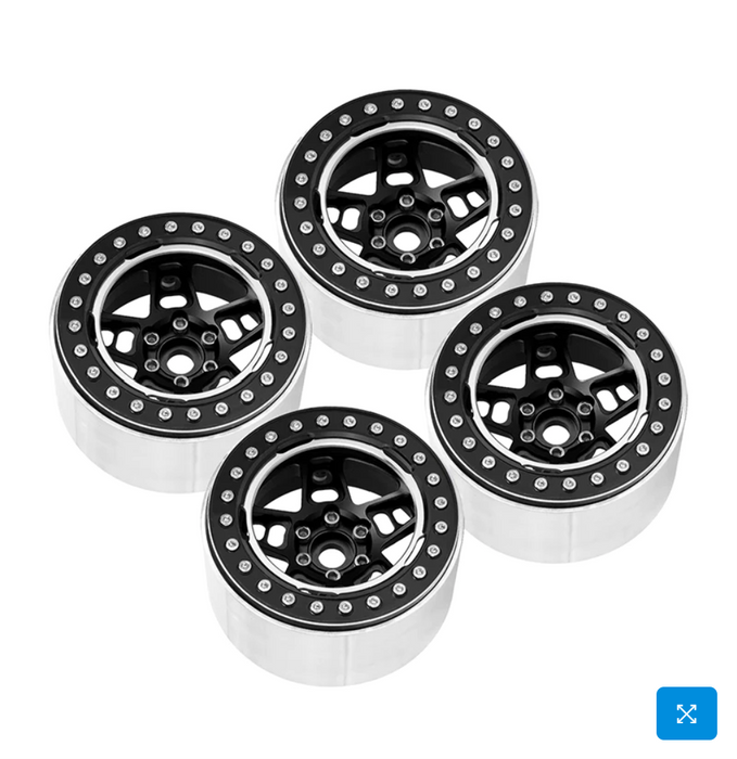 2.2" 5-Spokes Negative Offset 10mm Wheels for 1/10 RC Crawler (4)