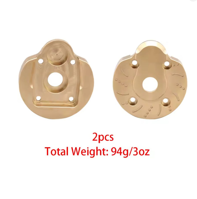 Brass Counterweight Axle Gear Cover ( SCX10 III, Capra 1.9 )(2)