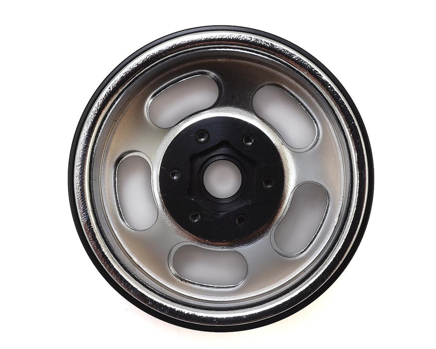 SSD RC Slot 1.9” Steel Beadlock Wheels (Chrome)