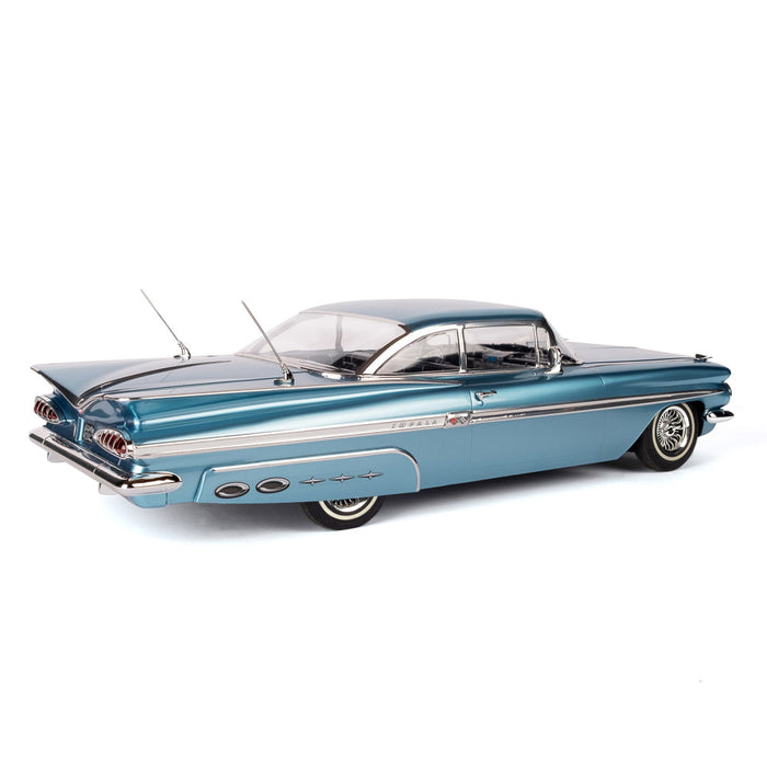 1:10 1959 CHEVROLET IMPALA HOPPING LOWRIDER BLUE