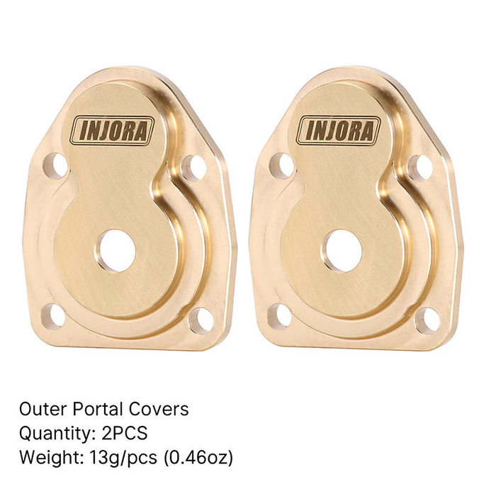 Brass Steering Knuckle Portal Cover Counterweight for 1/18 UTB18 Capra