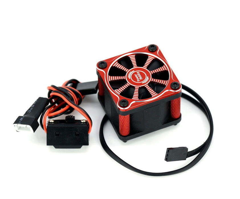 Twister 1/10 1/8 Motor Aluminum High Speed Cooling Fan - Red