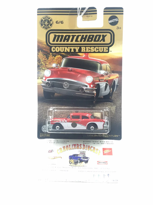 Matchbox County Rescue 1956 Buick Century-diecast car 1/64 NIP