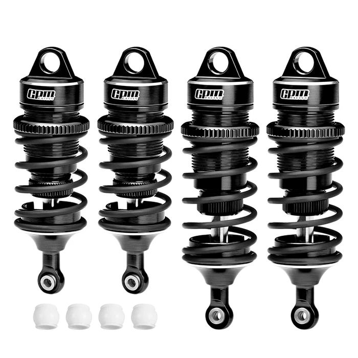 ALUMINUM 6061-T6 FRONT 78MM AND REAR 88MM ADJUSTABLE SPRING DAMPERS WITH 6MM SHAFT
