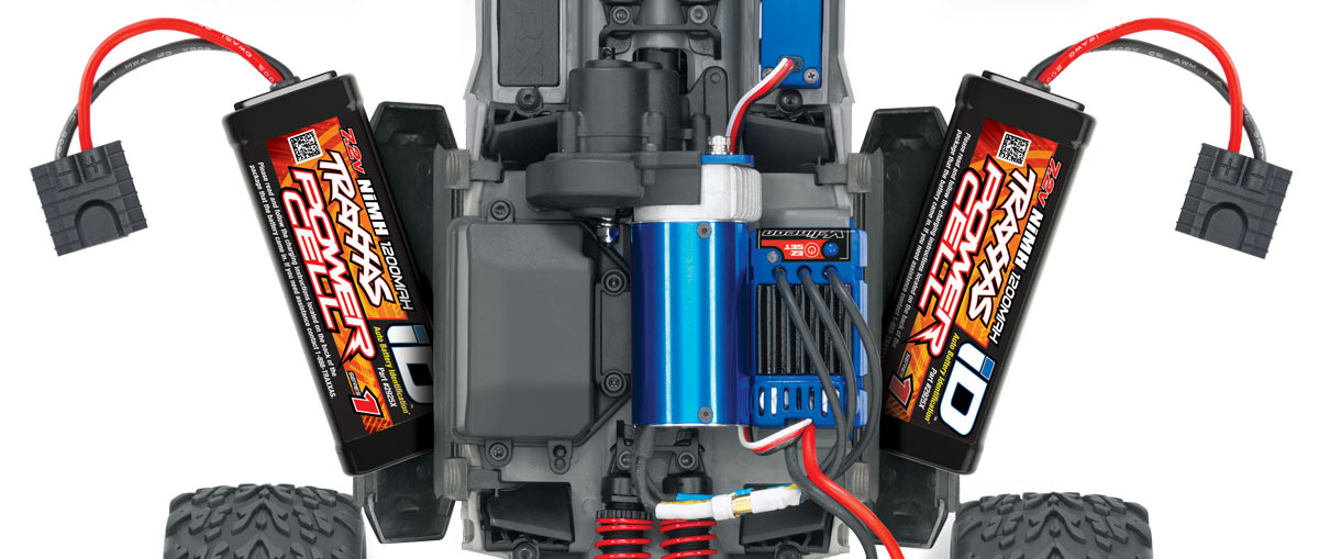 E-Revo® VXL: 1/16-Scale 4WD Racing Monster Truck with TQi Traxxas Link™ Enabled 2.4GHz Radio System & Traxxas Stability Management (TSM)®