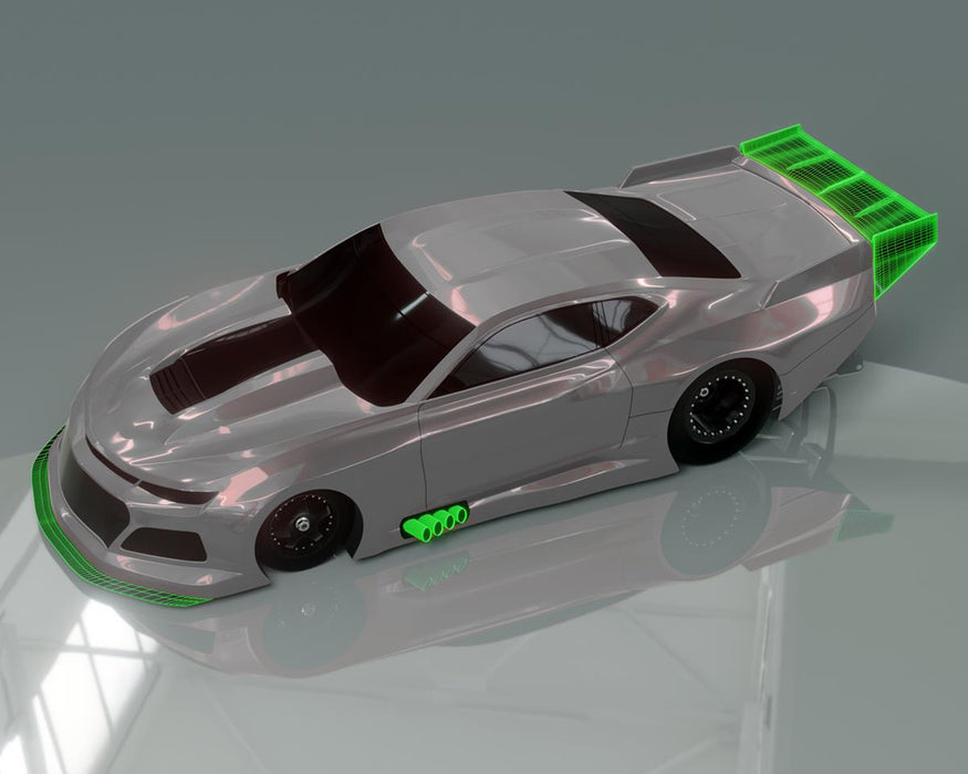 Bittydesign ZL21 1/10 Pro No Prep Street Eliminator Drag Racing Body (Clear)