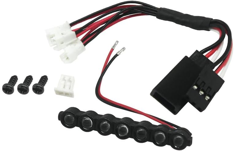 LED Head Lights Bar (Yellow Round ) Axial SCX30 Jeep Wrangler