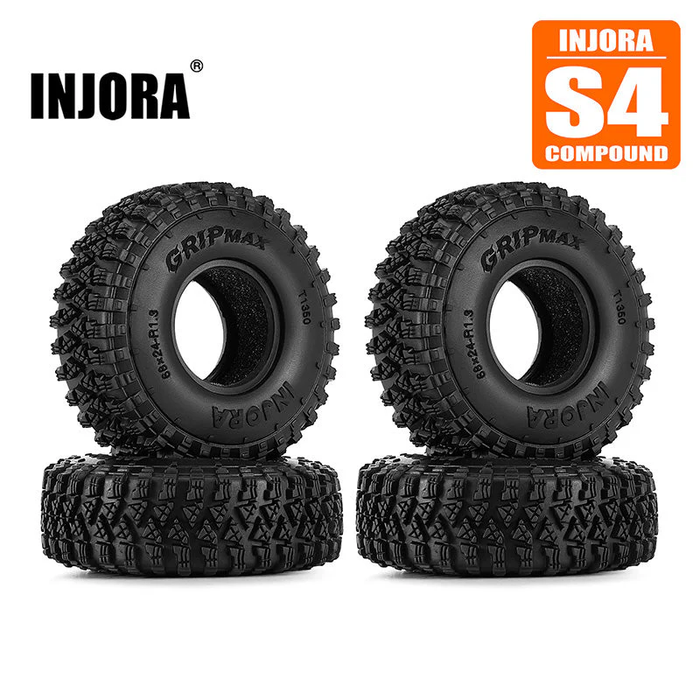 1.3" 68*24mm S4 Tires for 1/18 1/24 RC Crawlers