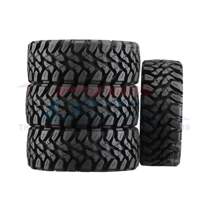 SCX24/TRX4-M 1.33 Inch Adhesive Crawler Rubber Tires 64mm X 24mm With Foam Insertsset