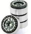 AZTAB 1.9" Aluminum Dual Color Beadlock Crawler Wheels