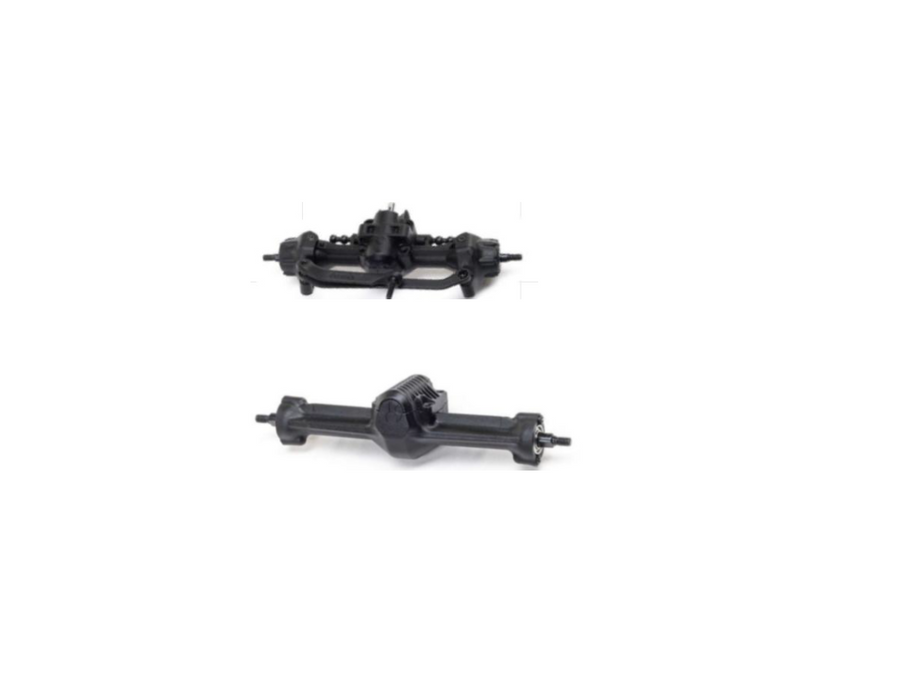 SCX30 Aluminum Front/Rear Axle with Brass Kunckles/Steering Link/Gear/Bearing/CVD